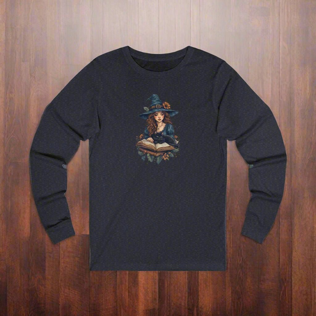 Spellbinding Cat Lady Witch Long-Sleeve Tee