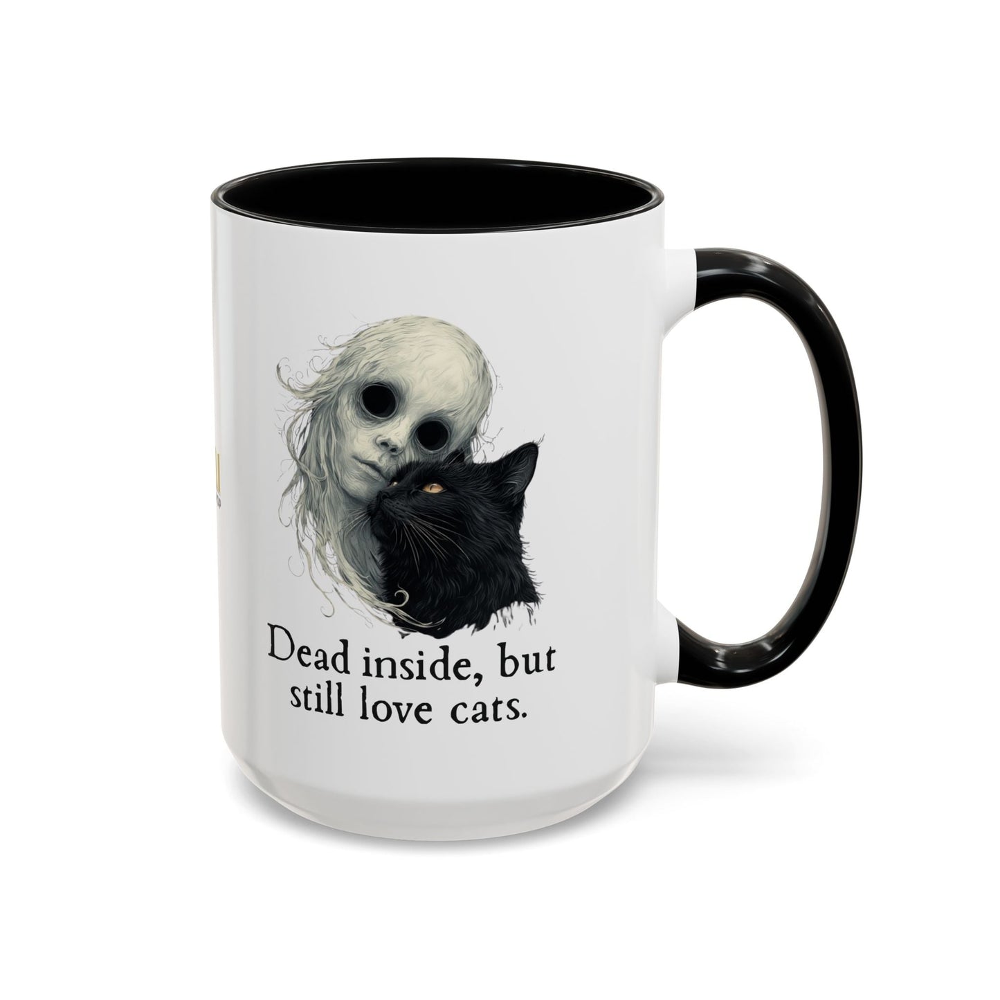 Spooky Dead Inside Cat Lover Mug for Cat Enthusiasts
