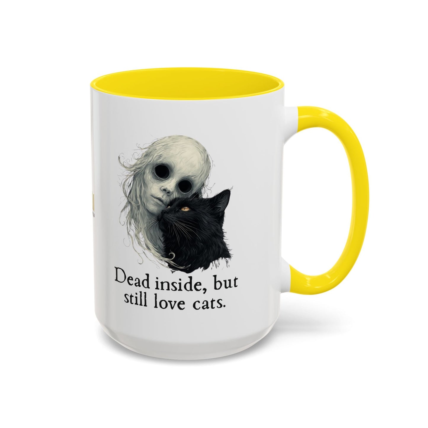 Spooky Dead Inside Cat Lover Mug for Cat Enthusiasts