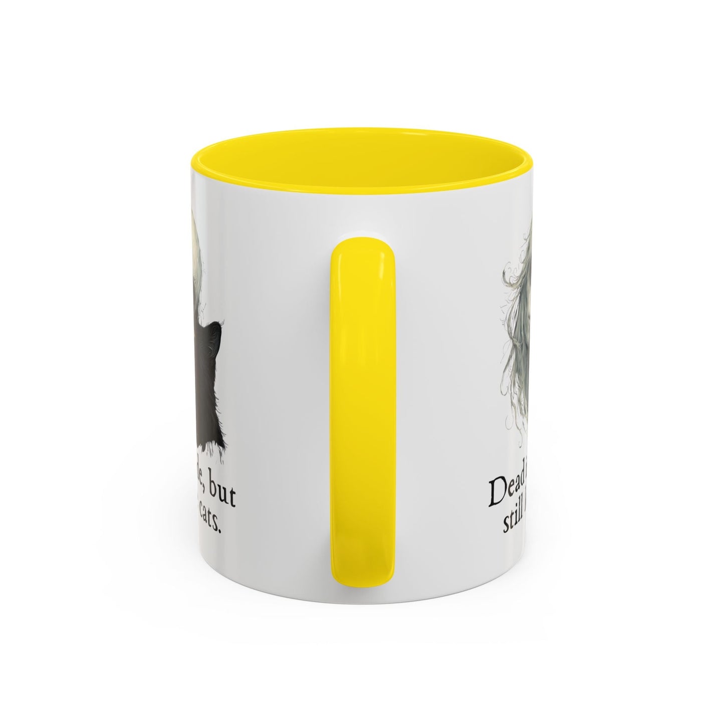 Spooky Dead Inside Cat Lover Mug for Cat Enthusiasts
