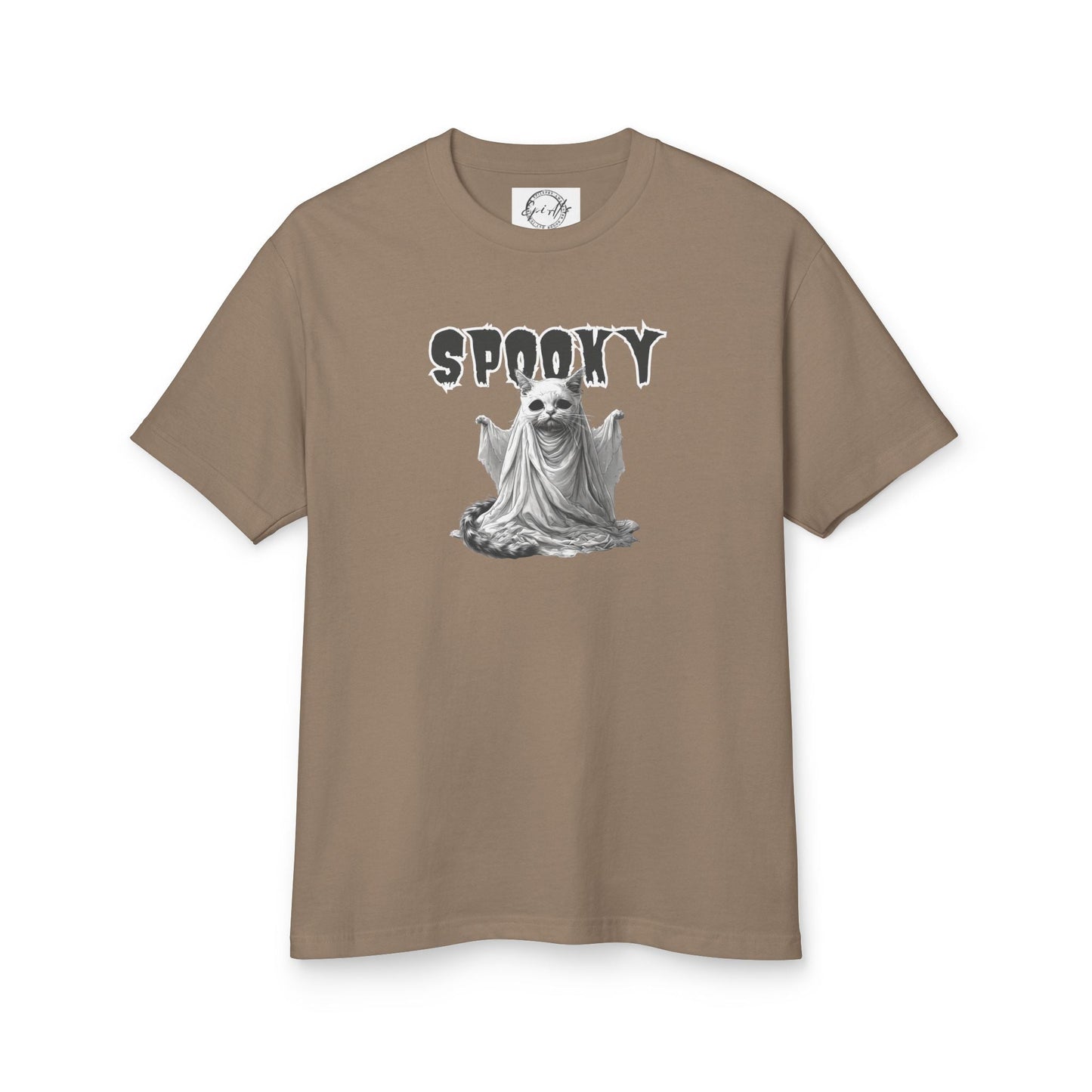 Spooky Ghost Kitty Halloween Unisex Tee