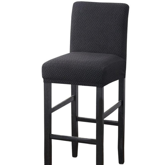 Stretch High-Hoot Bar Stool Chair Cover Polar Fleece Solid Color Bar Cafe Front Desk Restaurant Wedding Chair Protective Cover Stretch Chair Cover For Dining Room Elastic Material Slipcover For Office Chair