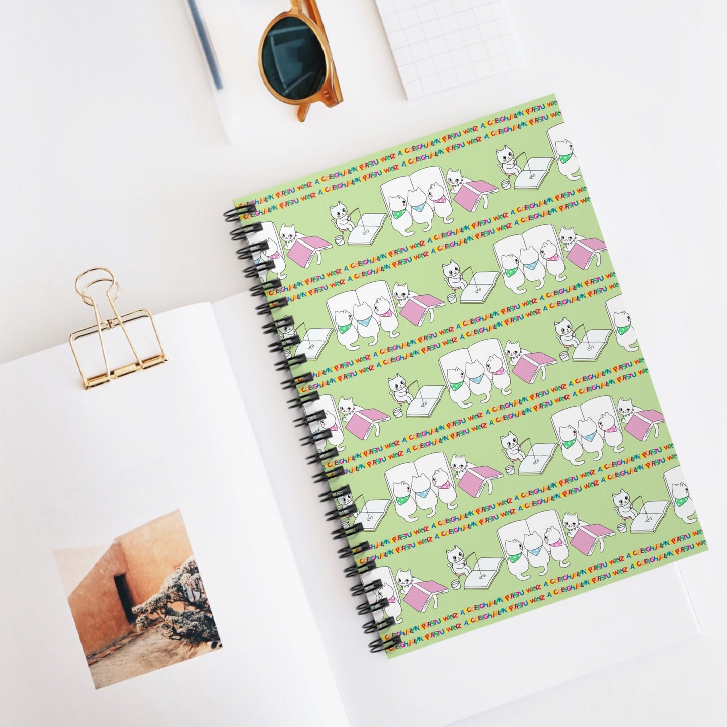 Studious Kitties Spiral Notebook for School or Creative Minds