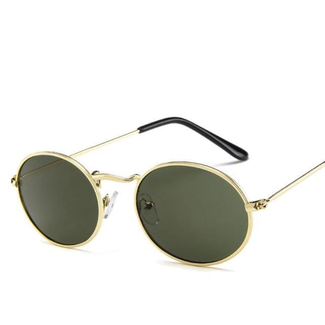 Stylish Round Sunglasses Vintage Design Oval Sunglasses For Women Luxury Circle Shaped Glasses For Women Anti-reflective Fashion Eyeglasses