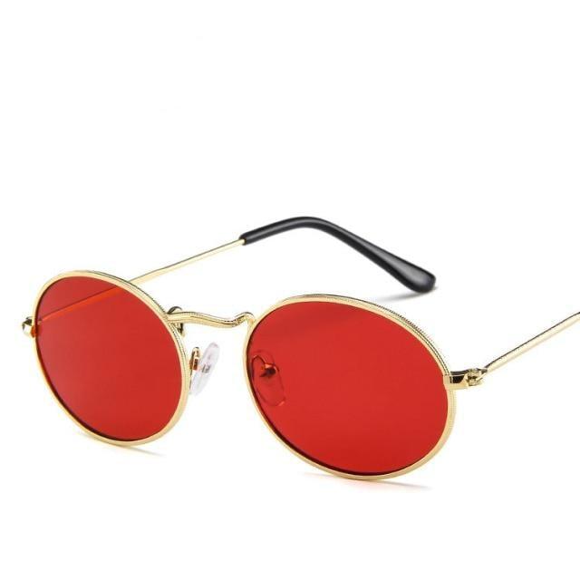 Stylish Round Sunglasses Vintage Design Oval Sunglasses For Women Luxury Circle Shaped Glasses For Women Anti-reflective Fashion Eyeglasses