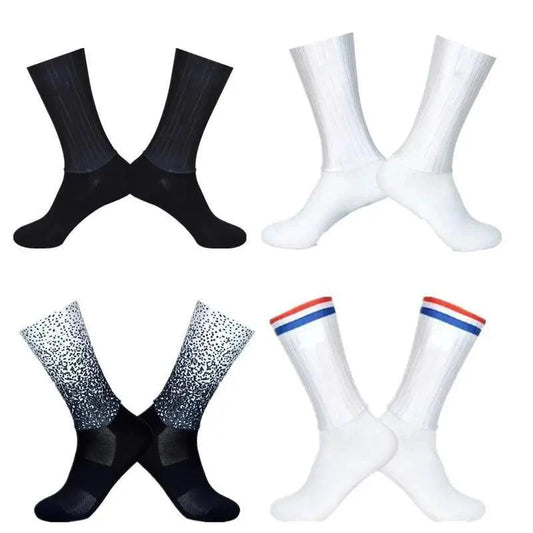 Stylish Summer  Breathable Cycling Socks For Men Anti Slip Seamless Sports Cycling Socks For Men Modern Design Running Sports Socks