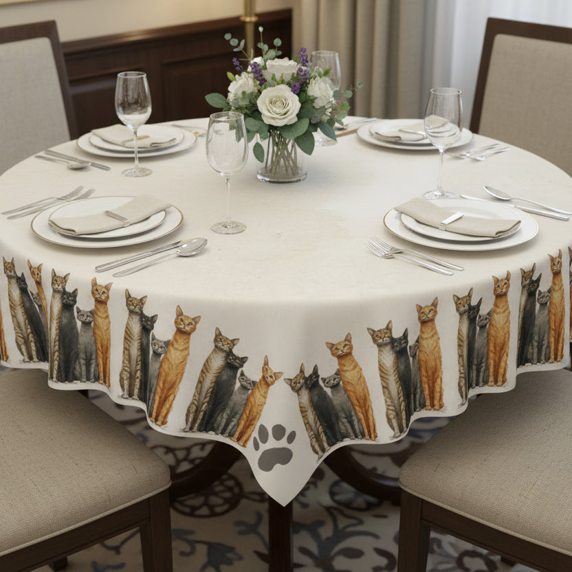 Tall Kitties Tablecloth