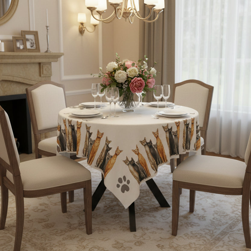Tall Kitties Tablecloth