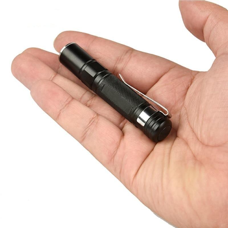 Tactical Adjustable Flashlight Super Bright LED Mini Flashlights With Belt Clip Waterproof Zoomable Mini Brightest Best Flashlights Portable Torch Powerful For  Hiking Camping