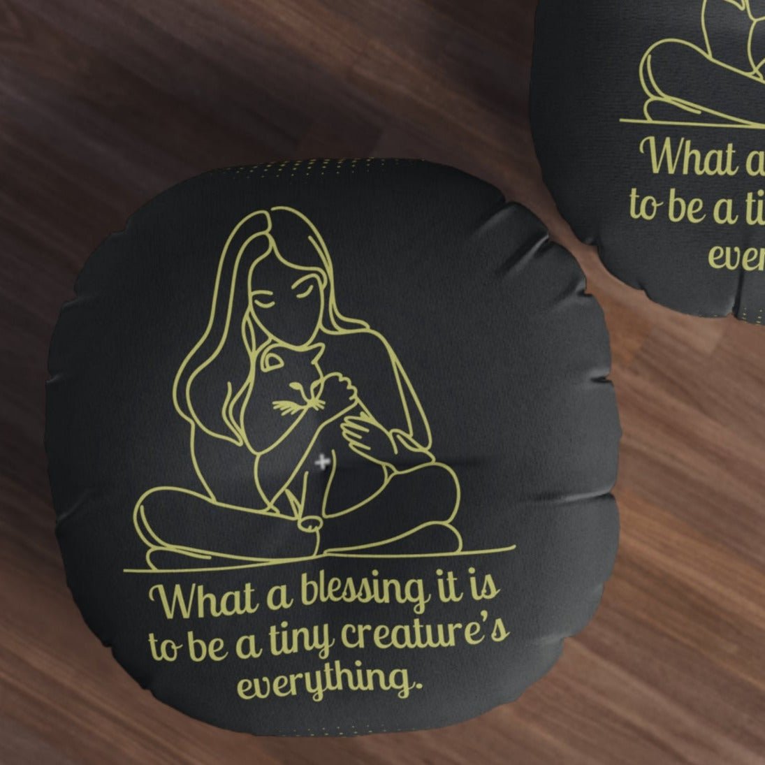 Tiny Creature Round Tufted Floor Pillow