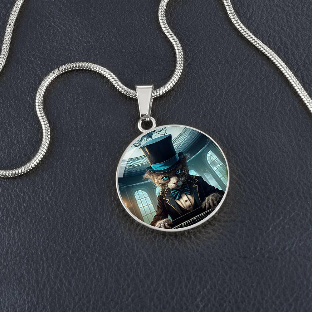 Distinguished Chaos — Dapper Cat Pendant Necklace