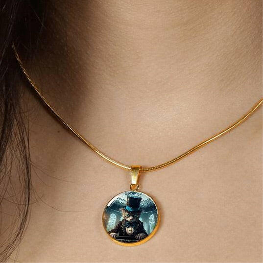 Distinguished Chaos — Dapper Cat Pendant Necklace