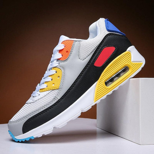 Unisex Air Cushion Sneakers Men's Colorful Casual  Fashion Jogging Sneakers Outdoor Sports Sneakers Lace Up Unisex Walk Women's Air Athletic Running Sneakers
