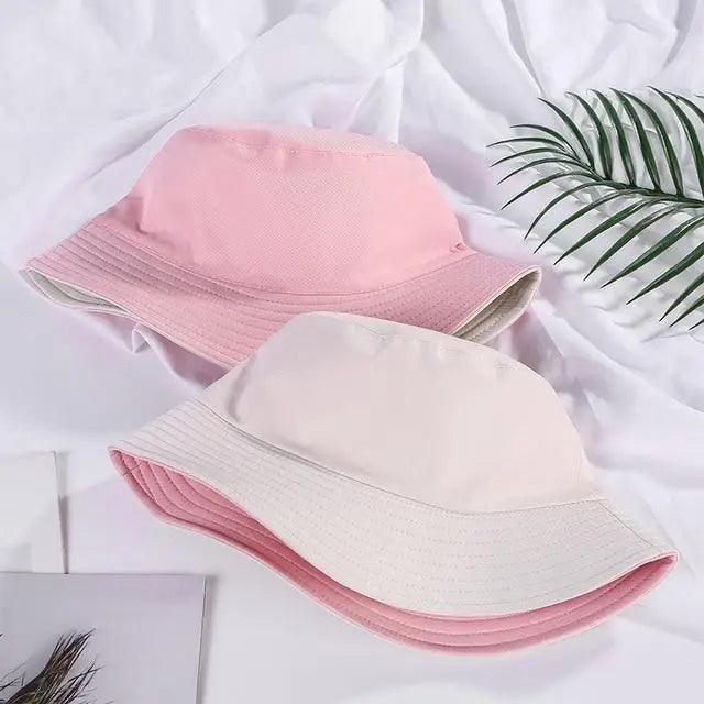 Unisex Double-faced Bucket Hat Colorful Sunscreen Women One Size Hat Outdoor Activities Modern Men Hats