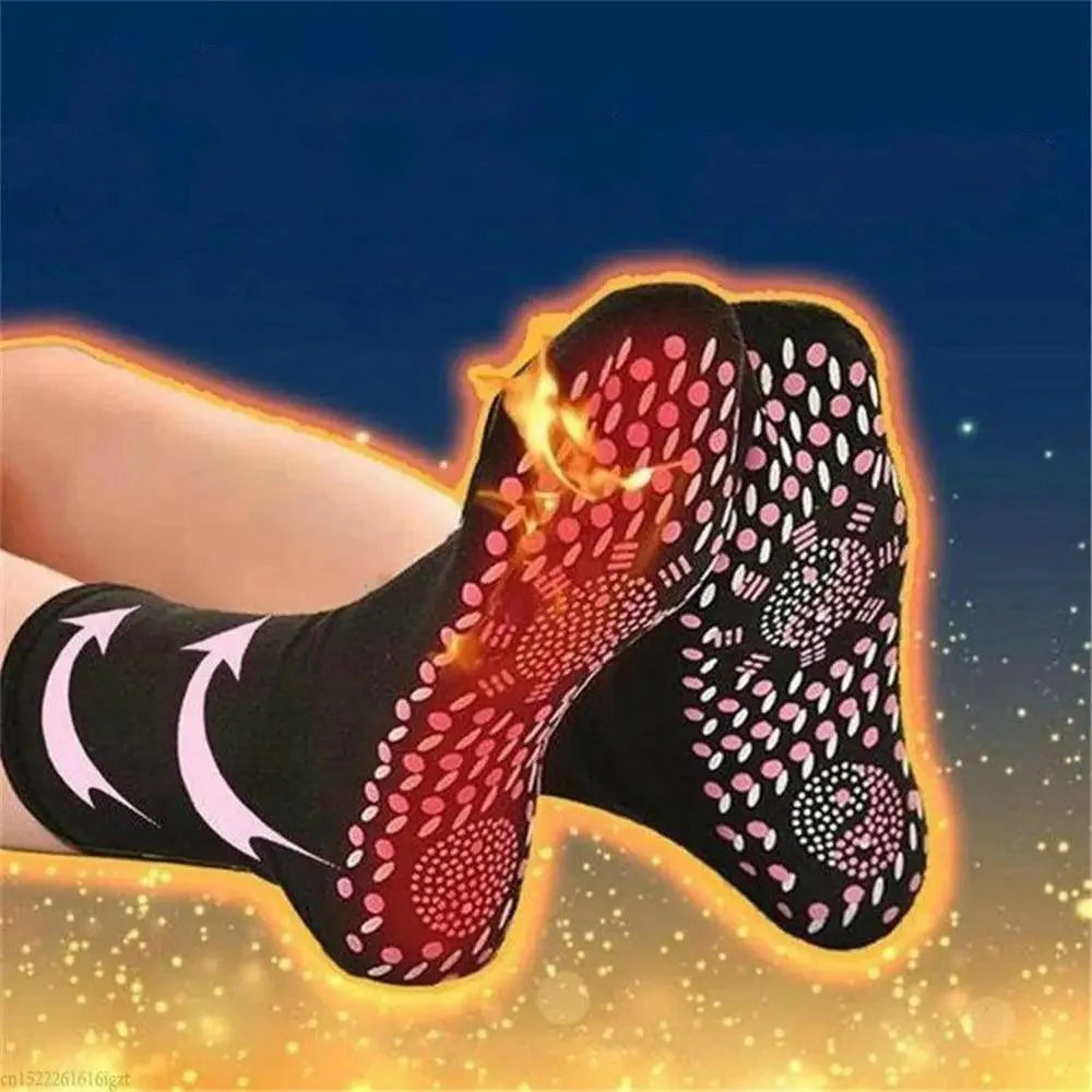 Unisex Self-heating Magnetic Socks  Self-warming Comfortable Winter Warm Massage Soft Pain Relieve Socks