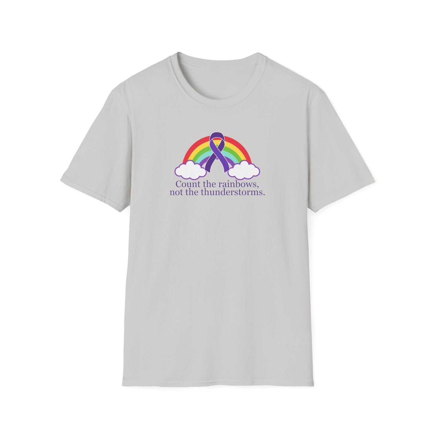 Unisex Softstyle T-Shirt - 'Count the Rainbows' Inspirational Tee