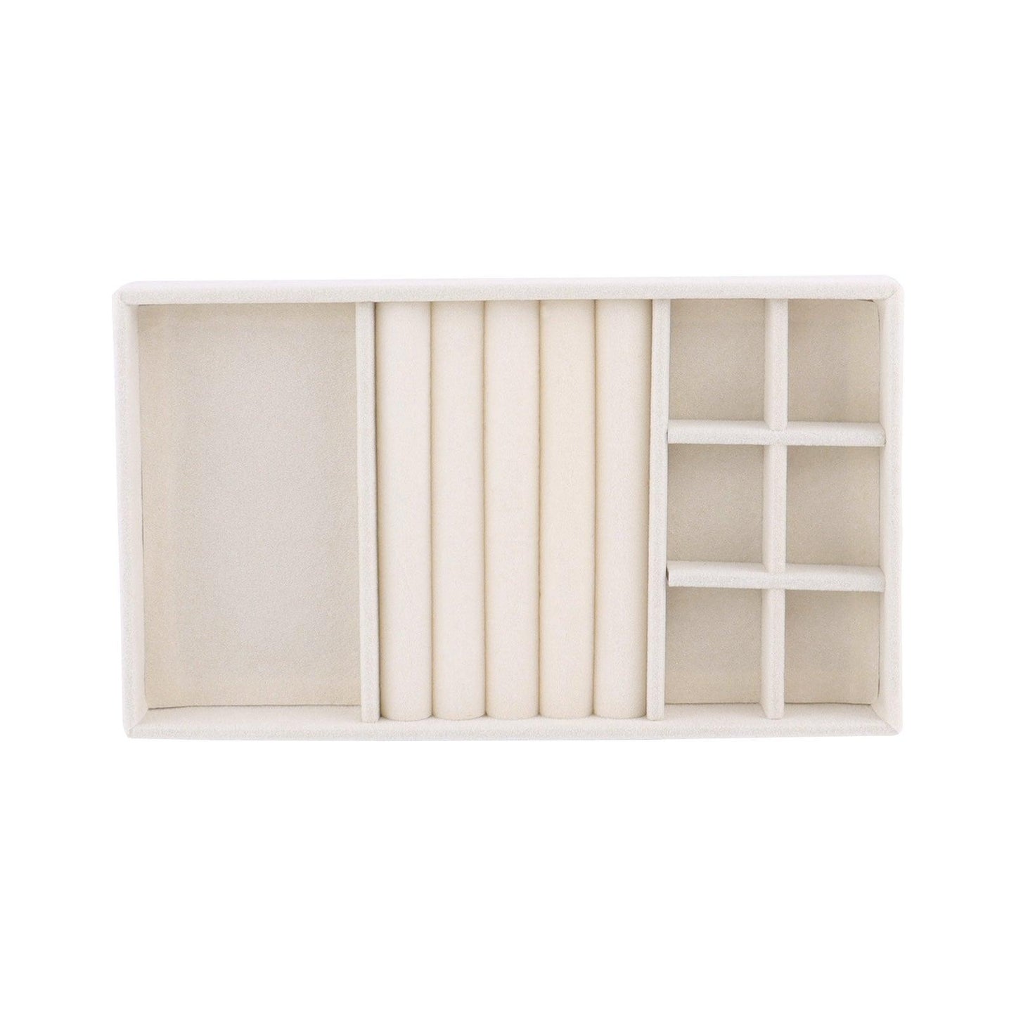 Velvet Jewelry Box Display Tray Drawer Storage Jewelry Holder For Ring Earrings Necklace Bracelet Soft Velvet Organizer Case Velvet Display Holder for Earrings Ring Bracelet Necklace