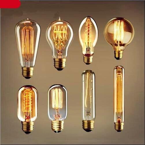 Vintage Bulb Retro Lamp Bulb Ampoules Light Incandescent Bulbs Light Warm Dimmable Home Decor Clear Glass Incandescent Vintage Antique Bulb For Home Bedroom