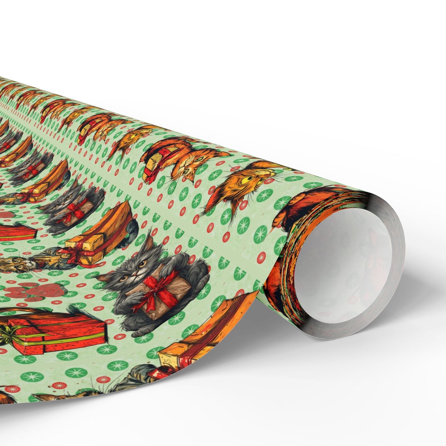 Vintage Cats Christmas Wrapping Paper