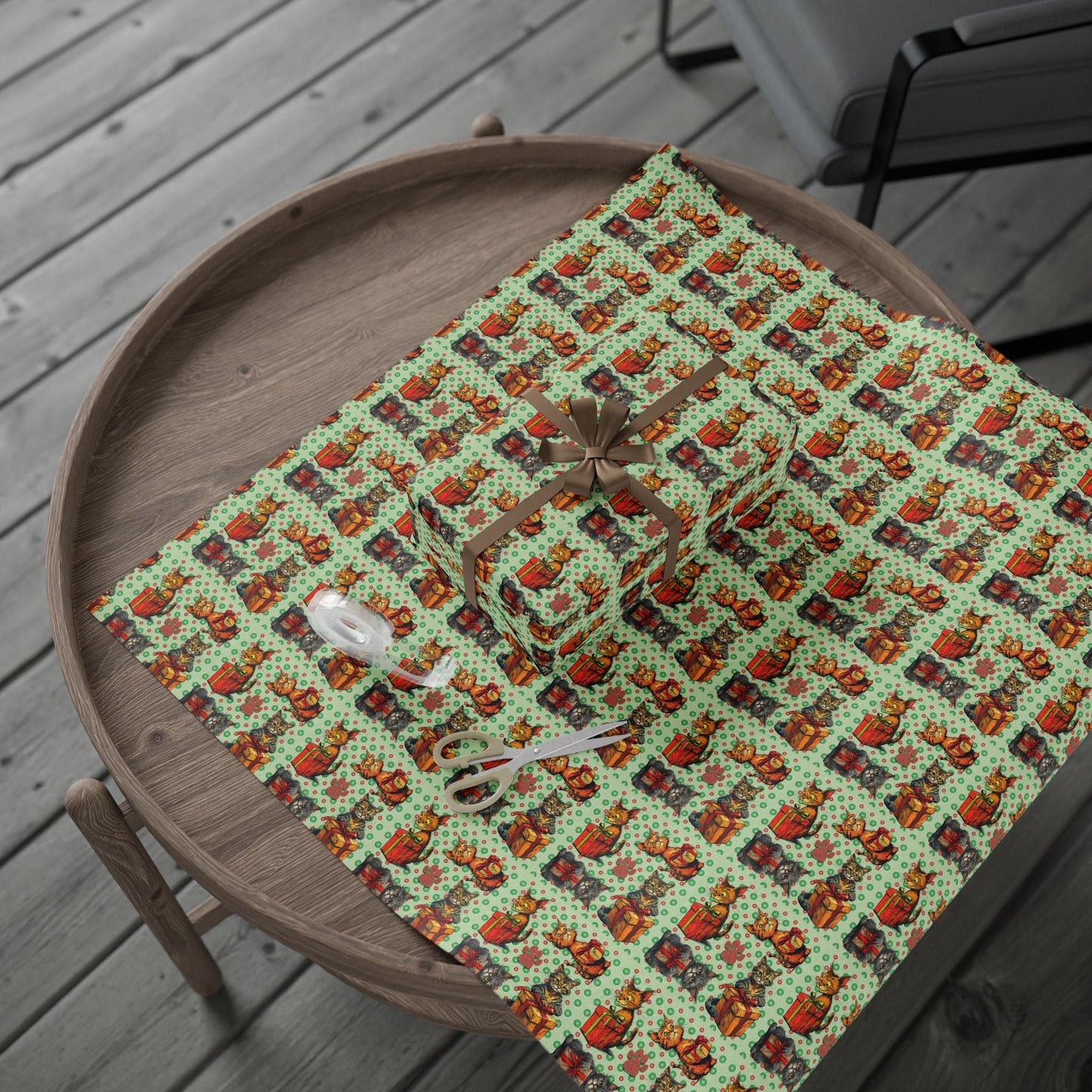 Vintage Cats Christmas Wrapping Paper