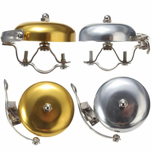 Vintage Classic Bicycle Bell Ring Cycling Bike Retro Cycling Bike Warning Horn Loud Gold Silver Bicycle Accessory Vintage Bike Bell Cycling Horn For Road Bike Mountain Bike Bikes Bike Horn Classic Bell Handlebar Bells