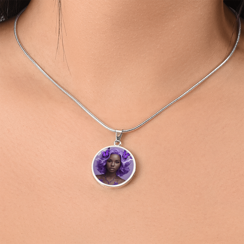 Warrior Strong Woman Pendant Necklace