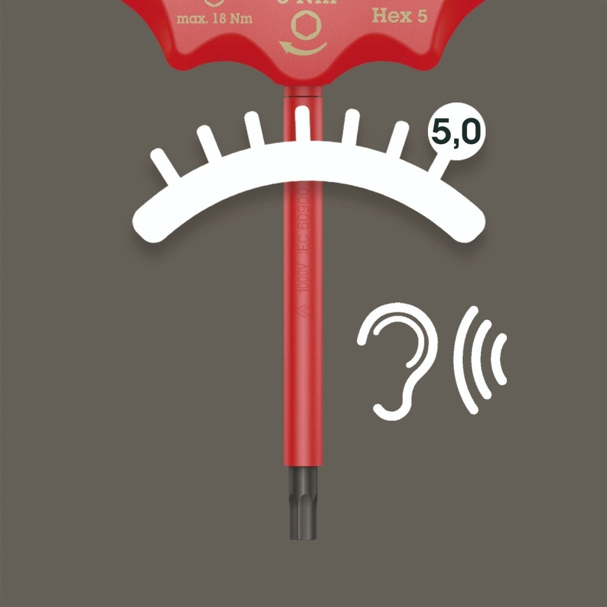 Wera 400 VDE i Hex Insulated Torque Indicator 05004981001