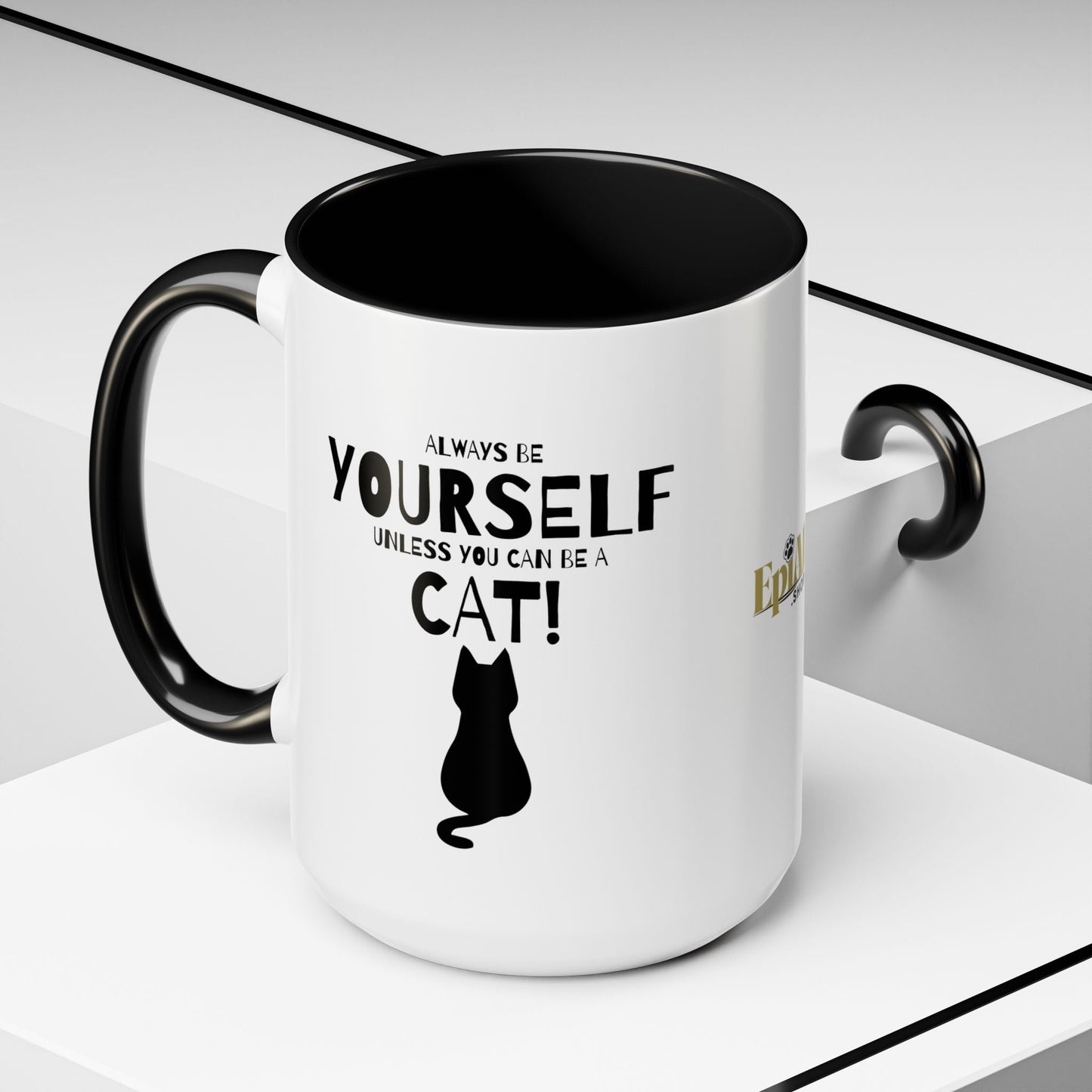 Whimsical Cat Lover Coffee Mug - Always Be Yourself