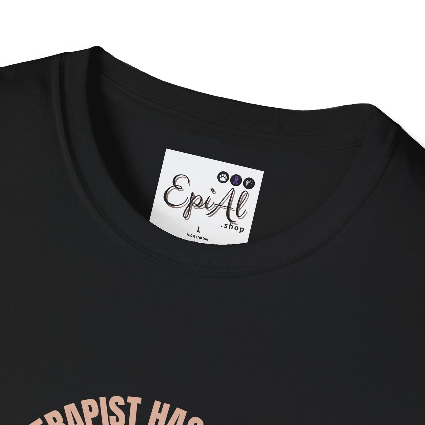 Whimsical Cat Therapy Unisex T-Shirt for Comfort and Style
