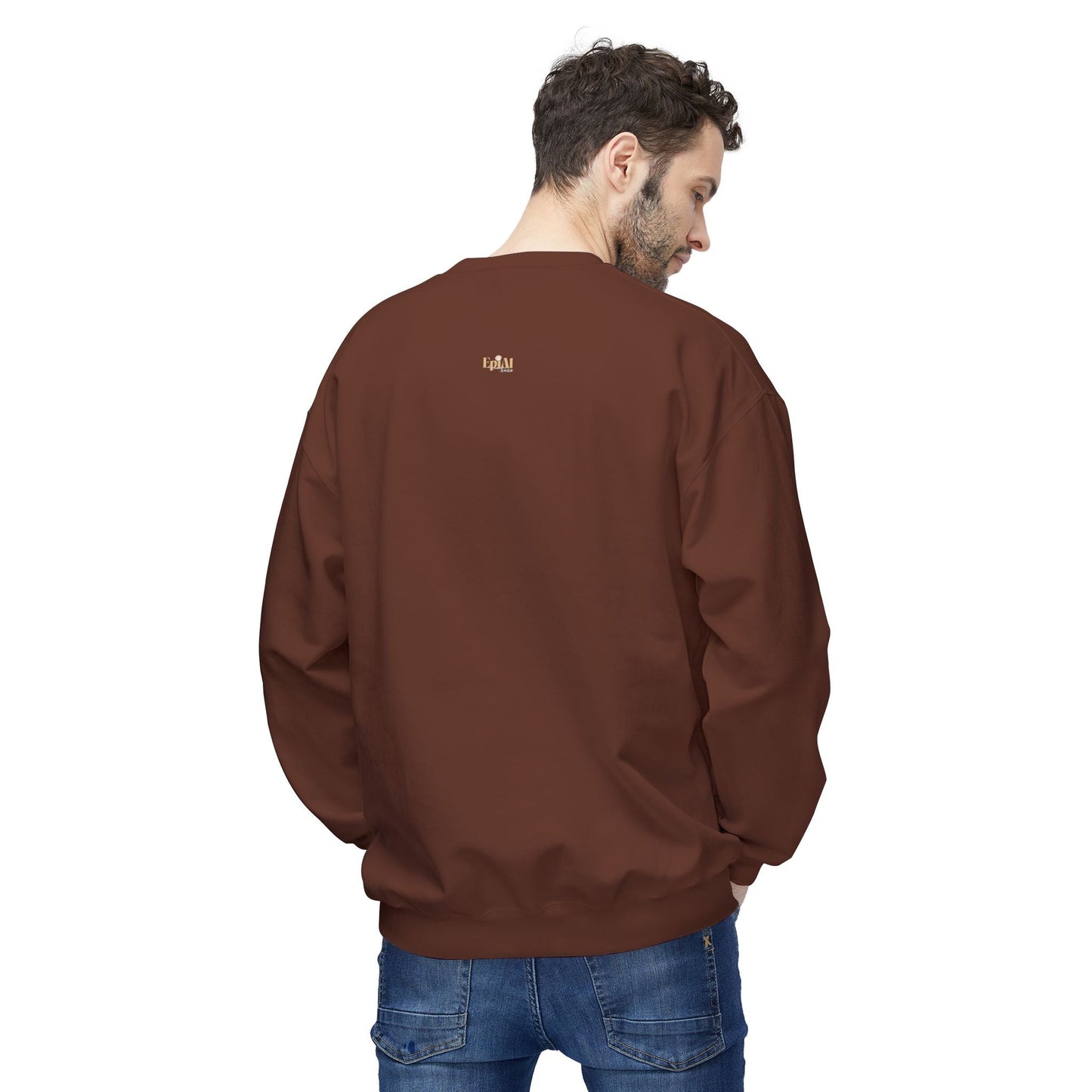 Whimsical Fall Kitty Fleece Sweatshirt for Cozy Autumn Wear