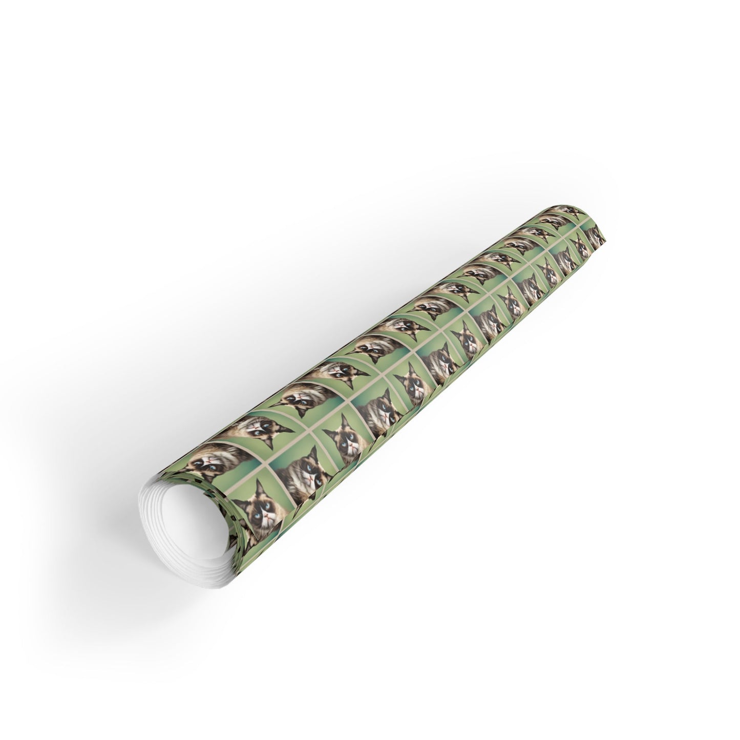 Whimsical Irritable Cat Gift Wrapping Paper Roll - Perfect for Animal Lovers