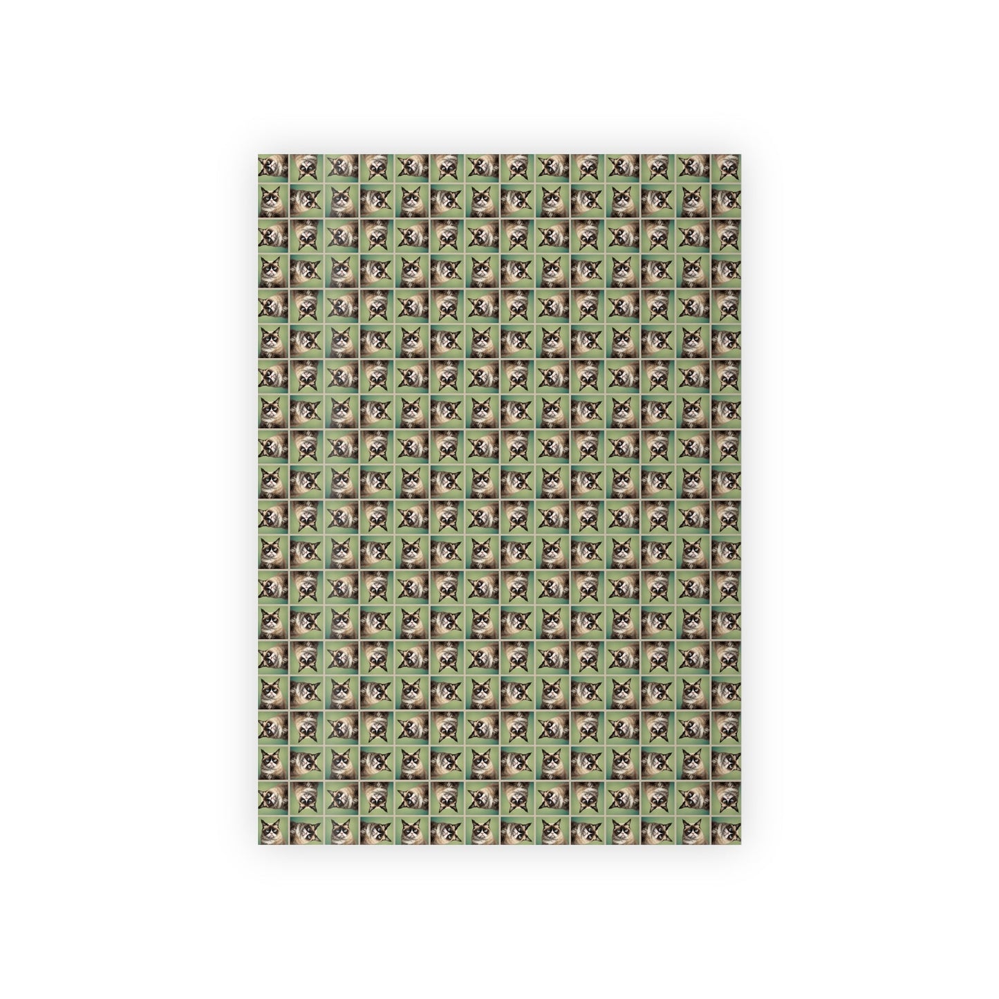 Whimsical Irritable Cat Gift Wrapping Paper Roll - Perfect for Animal Lovers