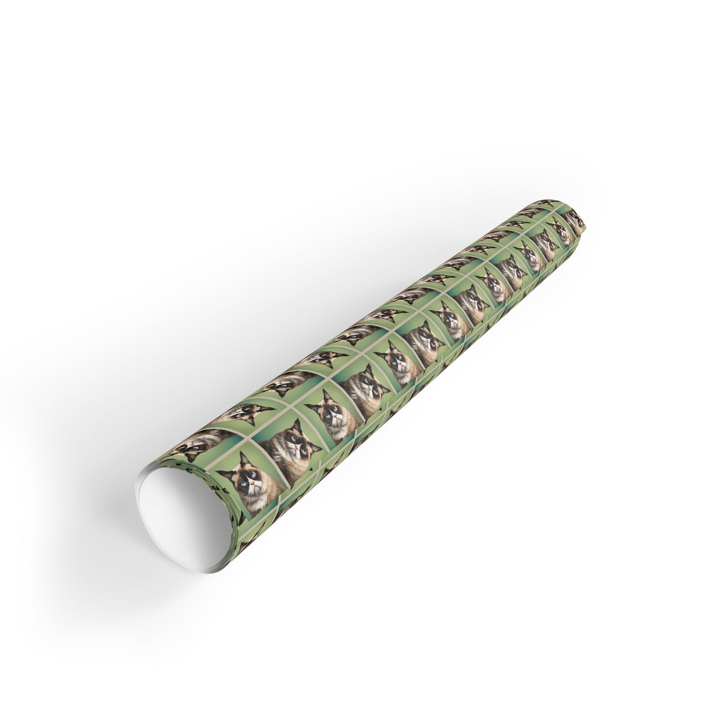 Whimsical Irritable Cat Gift Wrapping Paper Roll - Perfect for Animal Lovers