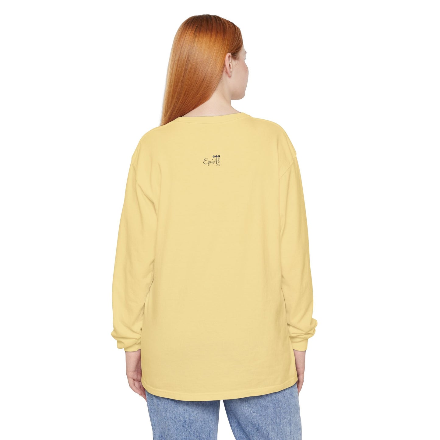 Whimsical Giant Cat Long-Sleeve T-Shirt