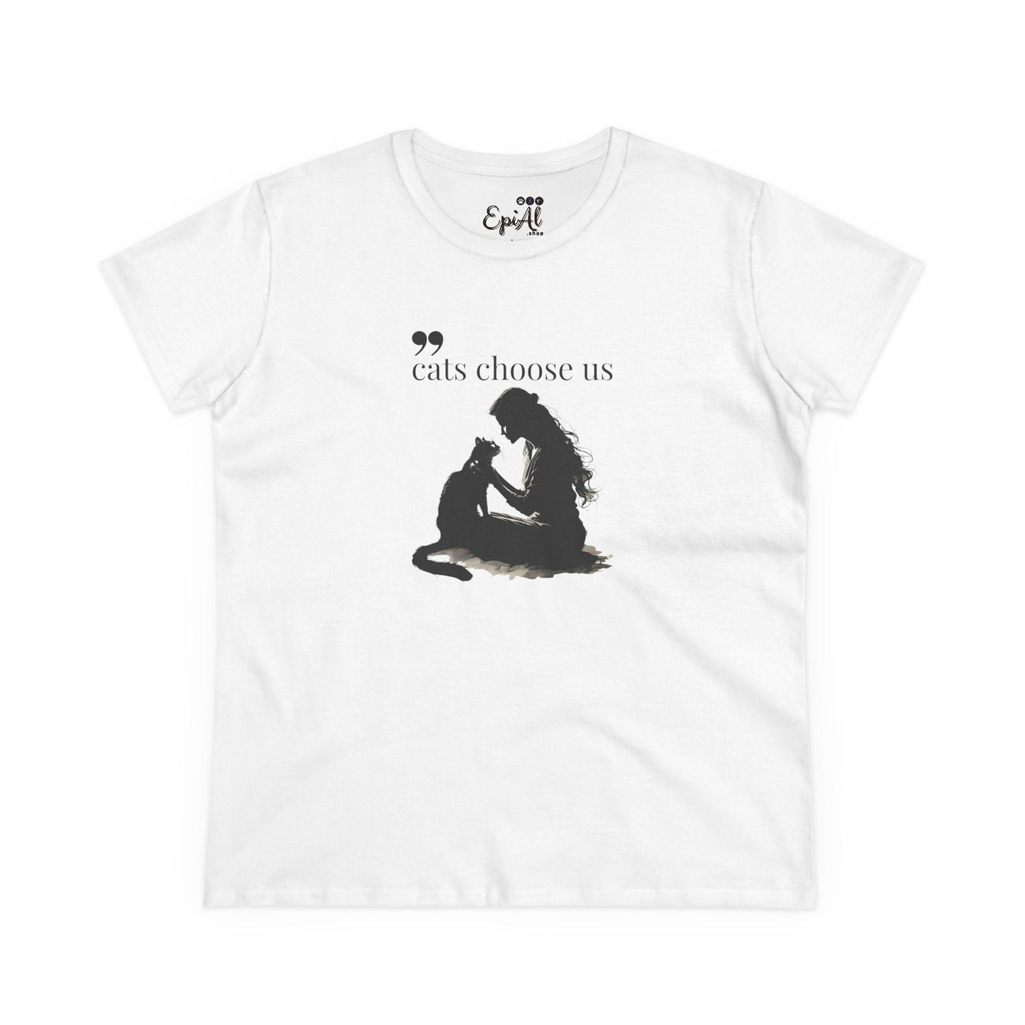 Cats Choose Us Women's Graphic Tee - Perfect Shirt for Cat Lovers
