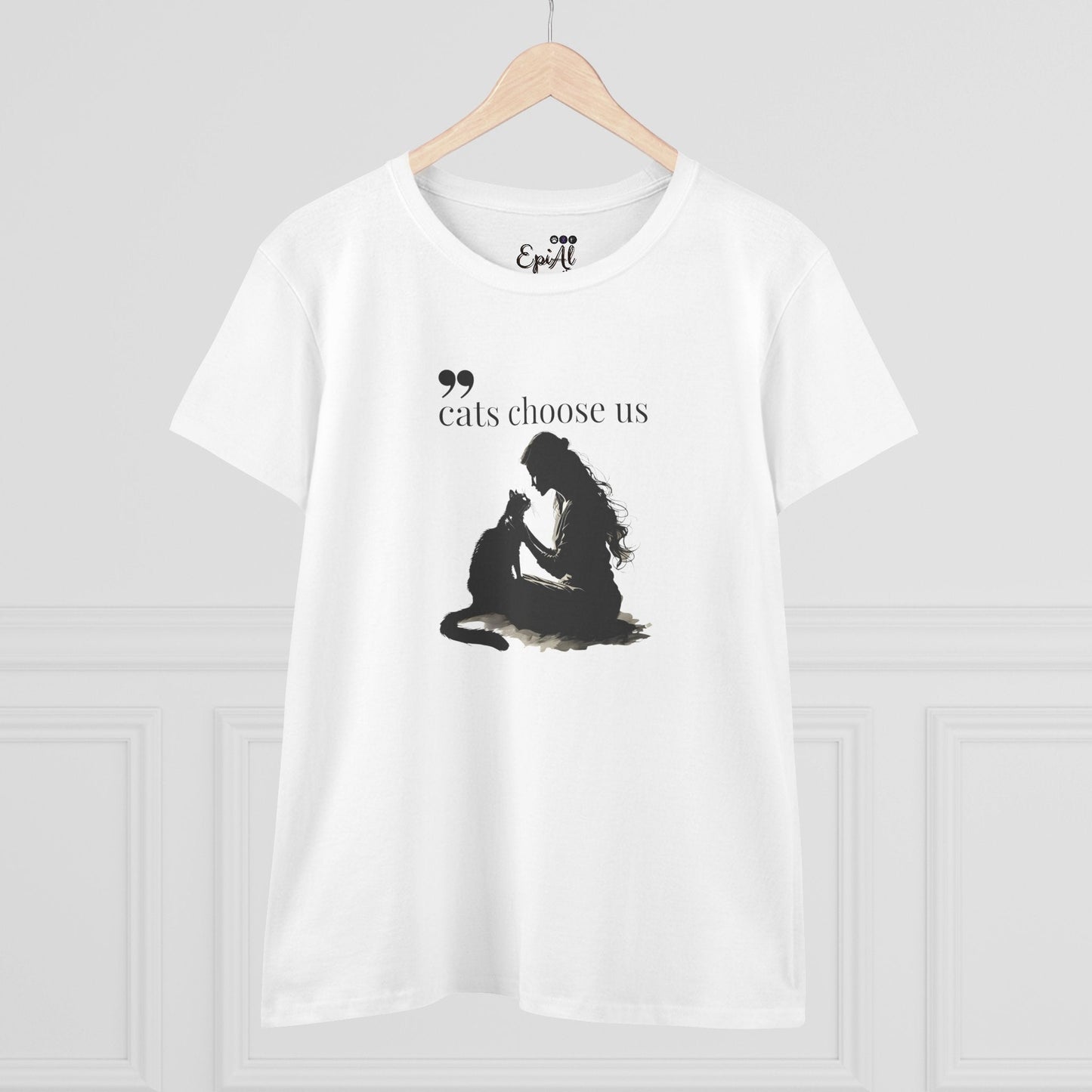 Cats Choose Us Women's Graphic Tee - Perfect Shirt for Cat Lovers