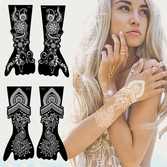 Womens Rose Tattoo Temporary Waterproof Body Tattoos Luxury Flower Design Modern Sticker
