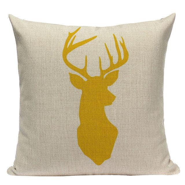 Yellow Pillow Covers Nordic Geometric Cushion Pillow Covers White Pillowcase Geometric Cushion Case Decoration Home Room Pillow Case